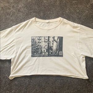 Cropped skater shirt